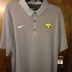 Nike Iowa Hawkeyes Coaches Polo Golf Shirt Men's L